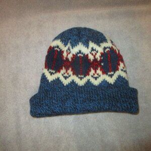 Vintage Wigwam Wool Beanie Hat Knit Ski Outdoor Winter Southwestern USA Made